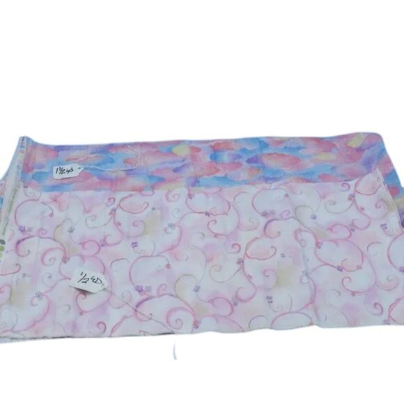 NWOT Vintage Quilting Fabric Clouds & Swirls Hoffman Fabrics 2 ydsTotal - Picture 5 of 6